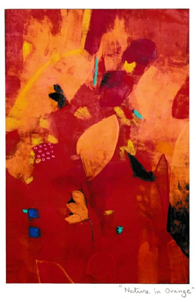 Nature in Orange painting